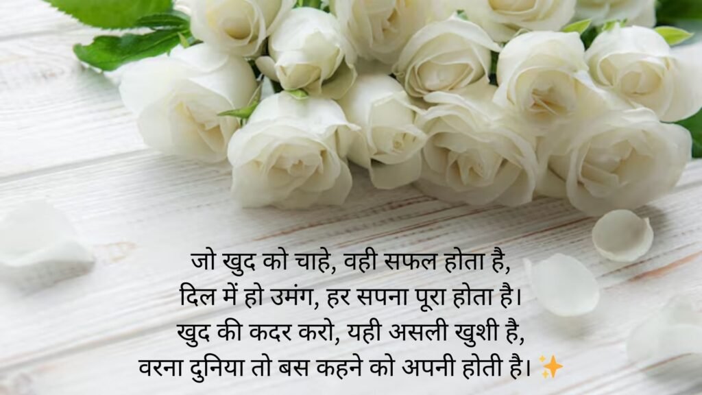 self love shayari in hindi