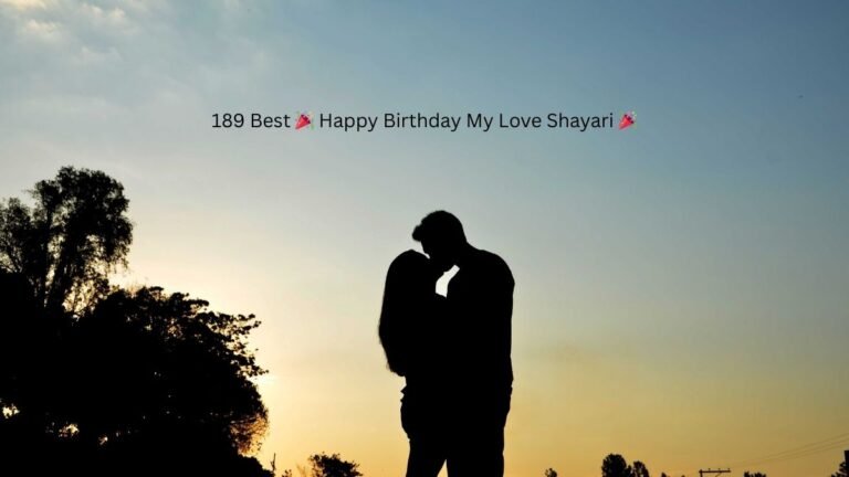 happy birthday my love shayari