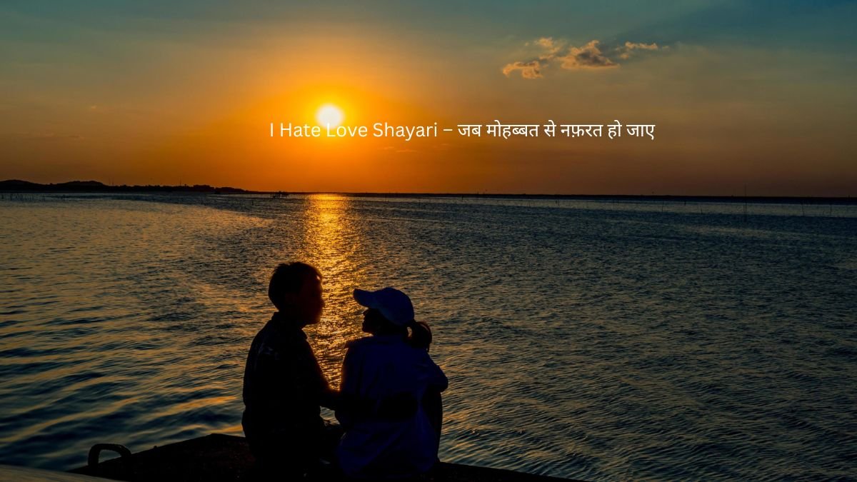 i hate love shayari