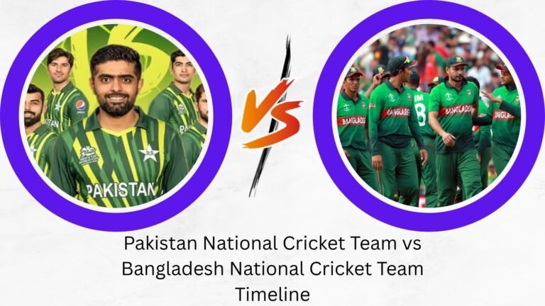 pakistan national cricket team vs bangladesh national cricket team timeline
